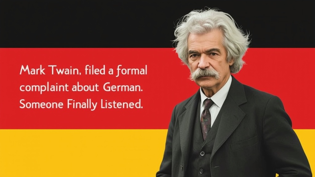 Mark Twain Filed a Formal Complaint About German. Someone Finally Listened.
