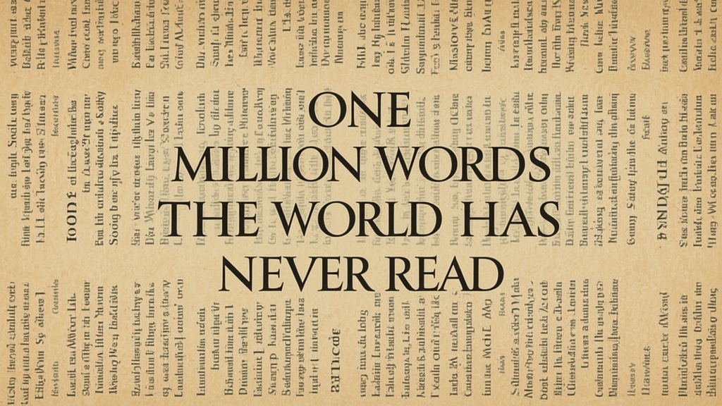 One Million Words the World Has Never Read