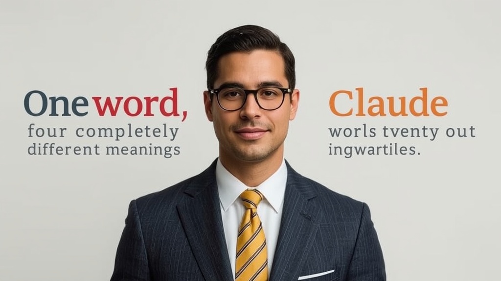 One Word, Four Completely Different Meanings (Claude Knows This)
