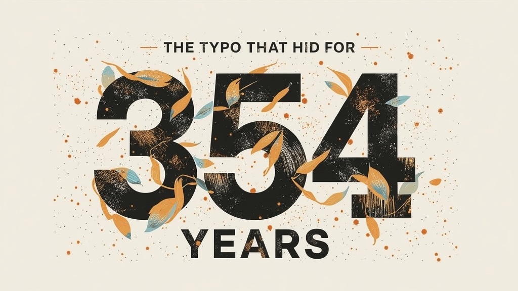 The Typo That Hid for 354 Years