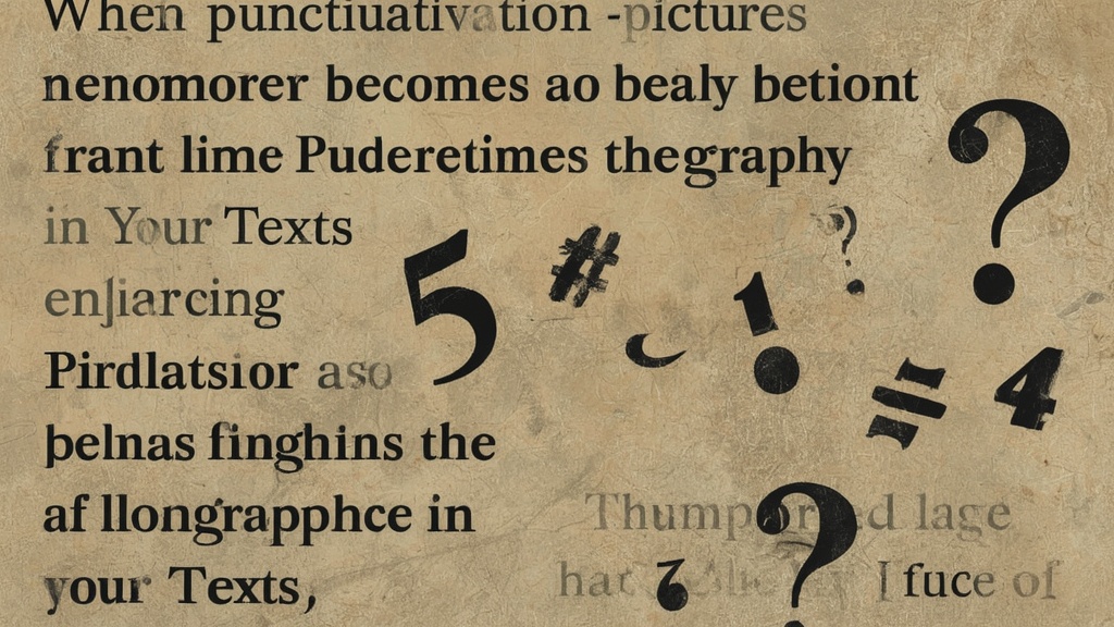 When Punctuation Becomes a Picture: The Hidden Ideography in Your Texts